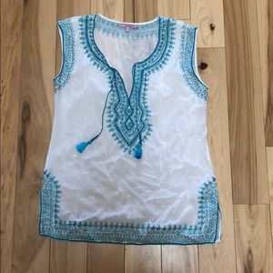 Calypso Tunic with beautiful teal details